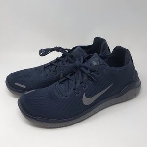 Nike Free RN 2018 Running Mens Size 12 Obsidian Gunmetal NEW